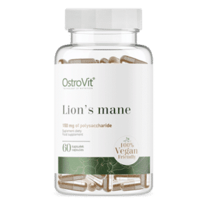 Lions Mane, Medicinsk svampe, 60 kapsler. Veganske